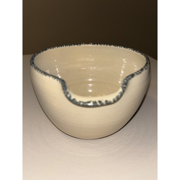 Vintage Casey Pottery Mixing Batter Bowl Apple Farmhouse Stoneware 1995 Texas - Picture 4 of 6